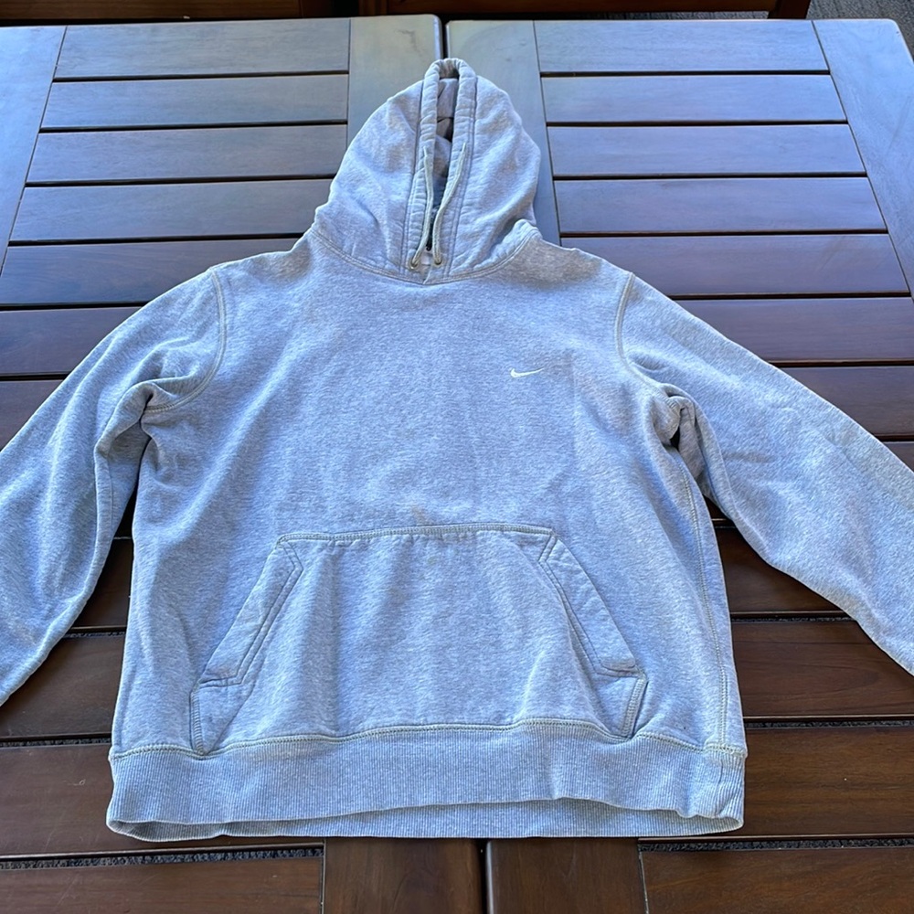 Gray Nike hoodie
